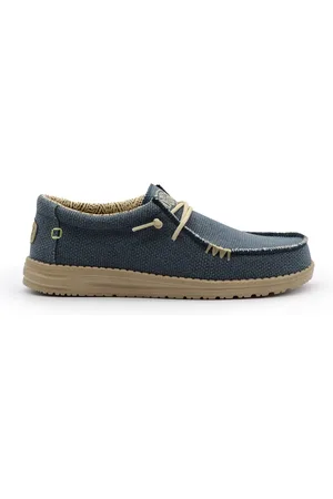 Hey dude Heren, Schoenen, Blauw, Maat: 45 EU Katoen