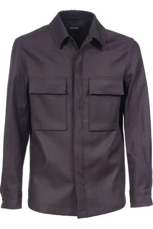 Ermenegildo Zegna Heren, Jassen, Blauw, Maat: XL Linnen