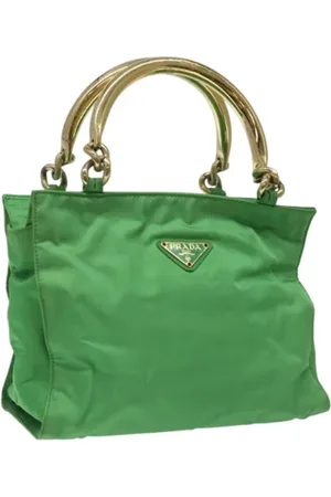 Prada Dames, Pre-owned, Groen, Maat: ONE Size Nylon