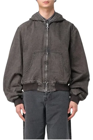 OUR LEGACY Heren, Jassen, Zwart, Maat: S Denim