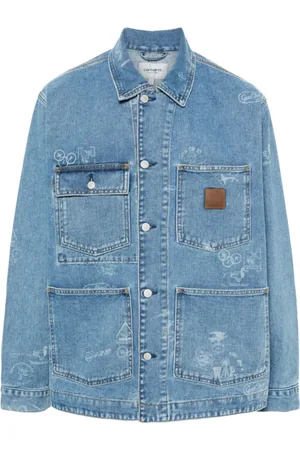 Carhartt Heren, Jassen, Blauw, Maat: XL Denim