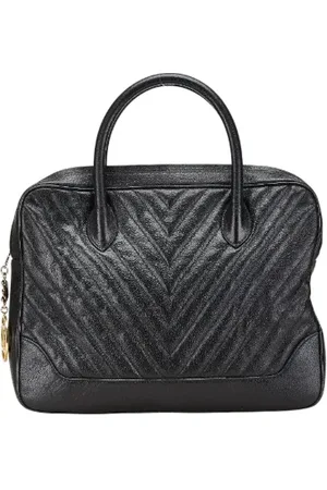 CHANEL Dames, Pre-owned, Zwart, Maat: ONE Size Leer