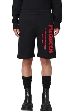 Alexander McQueen Heren, Korte broeken, Zwart, Maat: L