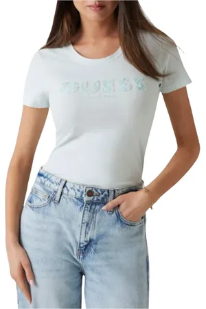 Guess Dames, Tops, Groen, Maat: XS Katoen