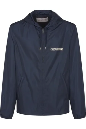 VALENTINO Heren, Jassen, Blauw, Maat: 2XL Nylon