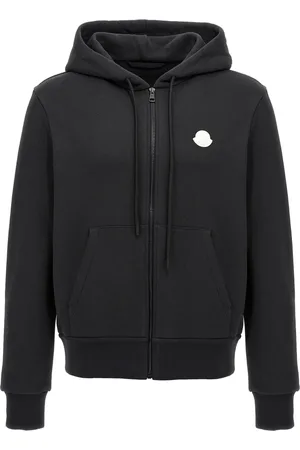 Moncler Heren, Sweatshirts & Hoodies, Zwart, Maat: XL Katoen