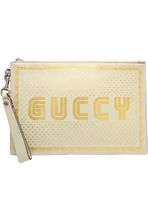 Gucci Dames, Pre-owned, Geel, Maat: ONE Size Leer