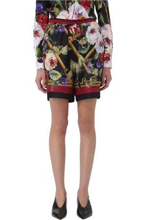 Dolce & Gabbana Dames, Korte broeken, Zwart, Maat: S Zijde