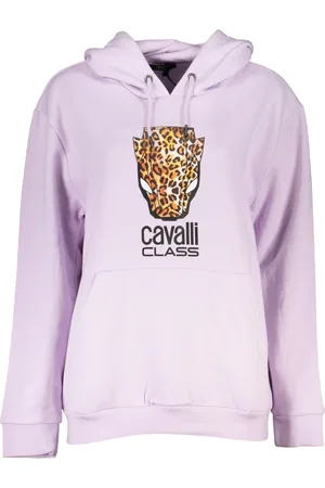Roberto Cavalli Dames, Sweatshirts & Hoodies, Paars, Maat: 2XL