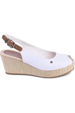 Tommy Hilfiger Dames, Schoenen, Wit, Maat: 39 EU Katoen