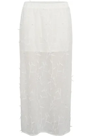 Karen by Simonsen Dames, Rokken, Wit, Maat: 2XS Poliester