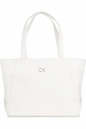 Calvin Klein Dames, Tassen, Wit, Maat: ONE Size Leer