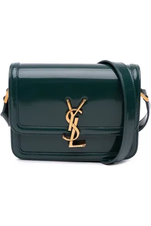 Saint Laurent Dames, Pre-owned, Groen, Maat: ONE Size Leer