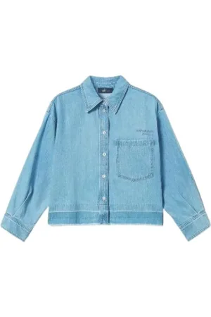 Twin-Set Dames, Blouses & Shirts, Blauw, Maat: XS Denim