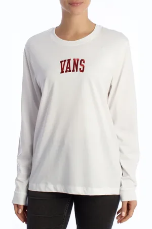 Vans Dames, Tops, Wit, Maat: L Katoen