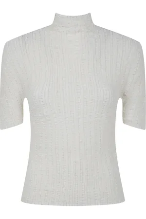 Issey Miyake Dames, Truien, Wit, Maat: M