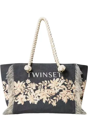 Twin-Set Dames, Tassen, Zwart, Maat: ONE Size Katoen