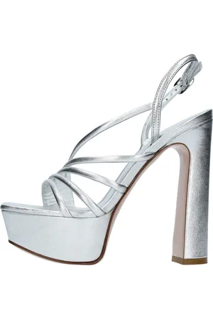 LE SILLA Dames, Schoenen, Grijs, Maat: 37 EU Leer