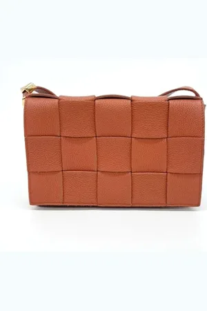 Bottega Veneta Dames, Pre-owned, Oranje, Maat: ONE Size Leer