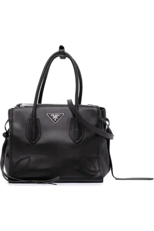 Prada Dames, Pre-owned, Zwart, Maat: ONE Size Leer
