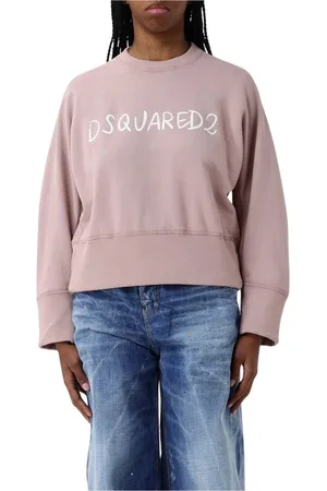 Dsquared2 Dames, Sweatshirts & Hoodies, Roze, Maat: XS Katoen