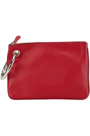 Fendi Dames, Pre-owned, Rood, Maat: ONE Size Leer