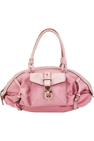 Salvatore Ferragamo Dames, Pre-owned, Roze, Maat: ONE Size Leer