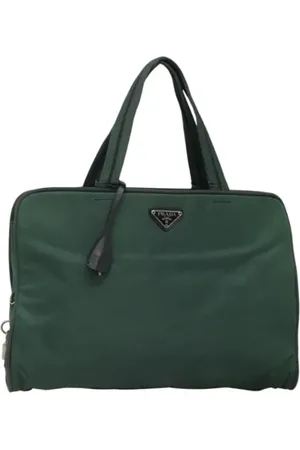 Prada Dames, Pre-owned, Groen, Maat: ONE Size Nylon