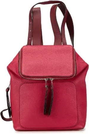 Loewe Dames, Pre-owned, Rood, Maat: ONE Size Leer