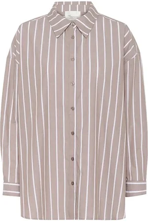 My Essential Wardrobe Dames, Blouses & Shirts, Bruin, Maat: L