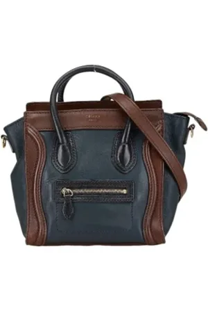 Céline Dames, Pre-owned, Blauw, Maat: ONE Size Leer