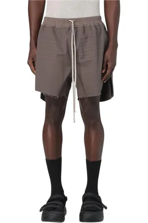 Rick Owens Heren, Korte broeken, Grijs, Maat: L Katoen