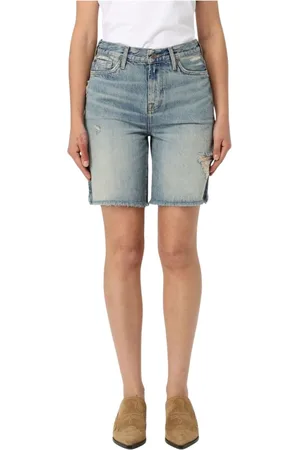 7 for all Mankind Dames, Korte broeken, Blauw, Maat: W28 Denim