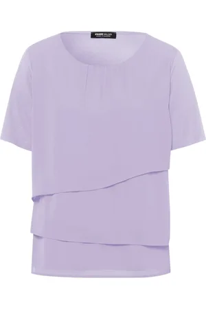 Frank Walder Dames, Blouses & Shirts, Paars, Maat: L