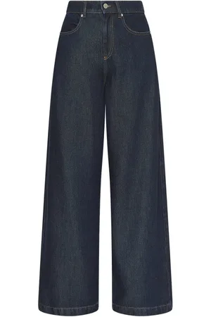 Moss Copenhagen Dames, Broeken, Blauw, Maat: S
