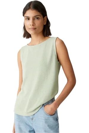 Opus Dames, Tops, Groen, Maat: S Viscose