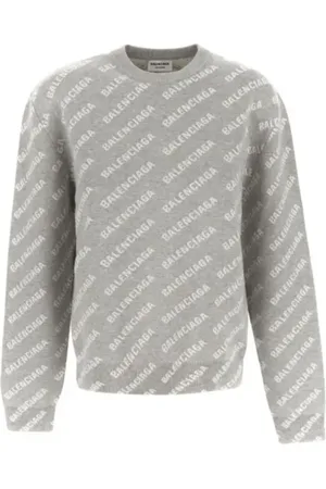 Balenciaga Heren, Sweatshirts & Hoodies, Grijs, Maat: XS Katoen