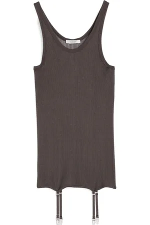 LEMAIRE Dames, Tops, Bruin, Maat: M