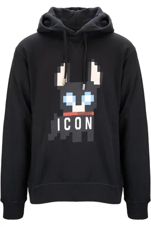 Dsquared2 Heren, Sweatshirts & Hoodies, Zwart, Maat: L Katoen