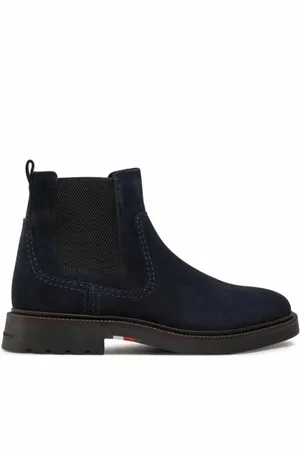 Tommy Hilfiger Heren, Schoenen, Blauw, Maat: 44 EU Leer
