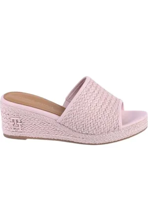 Tommy Hilfiger Dames, Schoenen, Roze, Maat: 39 EU Linnen