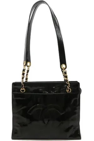 CHANEL Dames, Pre-owned, Zwart, Maat: ONE Size Leer