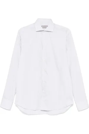 CANALI Heren, Overhemden, Blauw, Maat: M Katoen