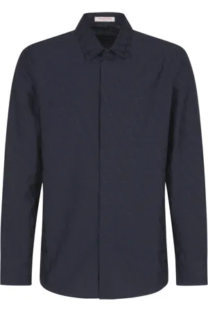 VALENTINO Heren, Overhemden, Blauw, Maat: 3XL Katoen