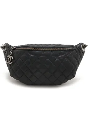 CHANEL Dames, Pre-owned, Zwart, Maat: ONE Size Leer