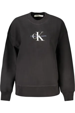 Calvin Klein Dames, Sweatshirts & Hoodies, Zwart, Maat: M Katoen