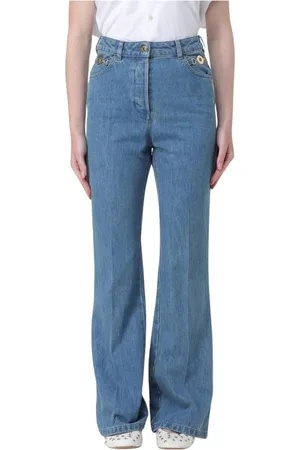 Patou Dames, Jeans, Blauw, Maat: S Katoen