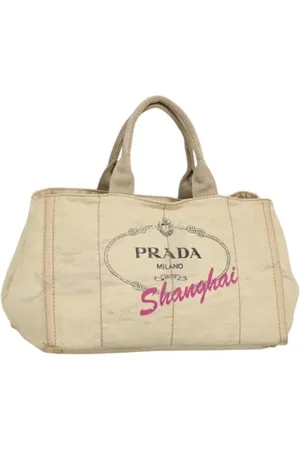 Prada Dames, Pre-owned, Wit, Maat: ONE Size Leer
