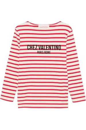 VALENTINO Dames, Tops, Rood, Maat: S Katoen