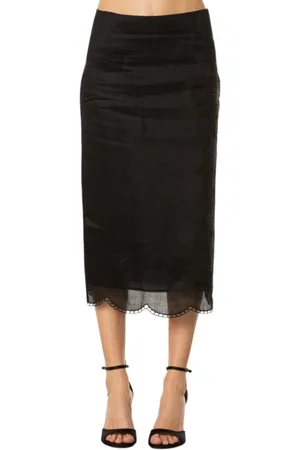 Max Mara Dames, Rokken, Zwart, Maat: S